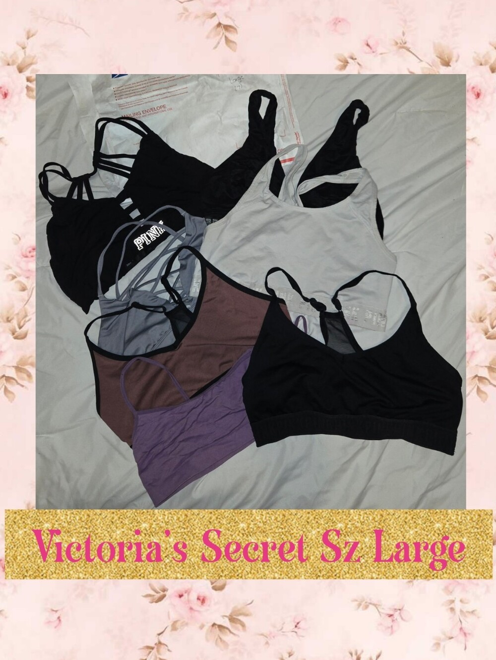 Victoria's Secret Bralette Lot Sz L